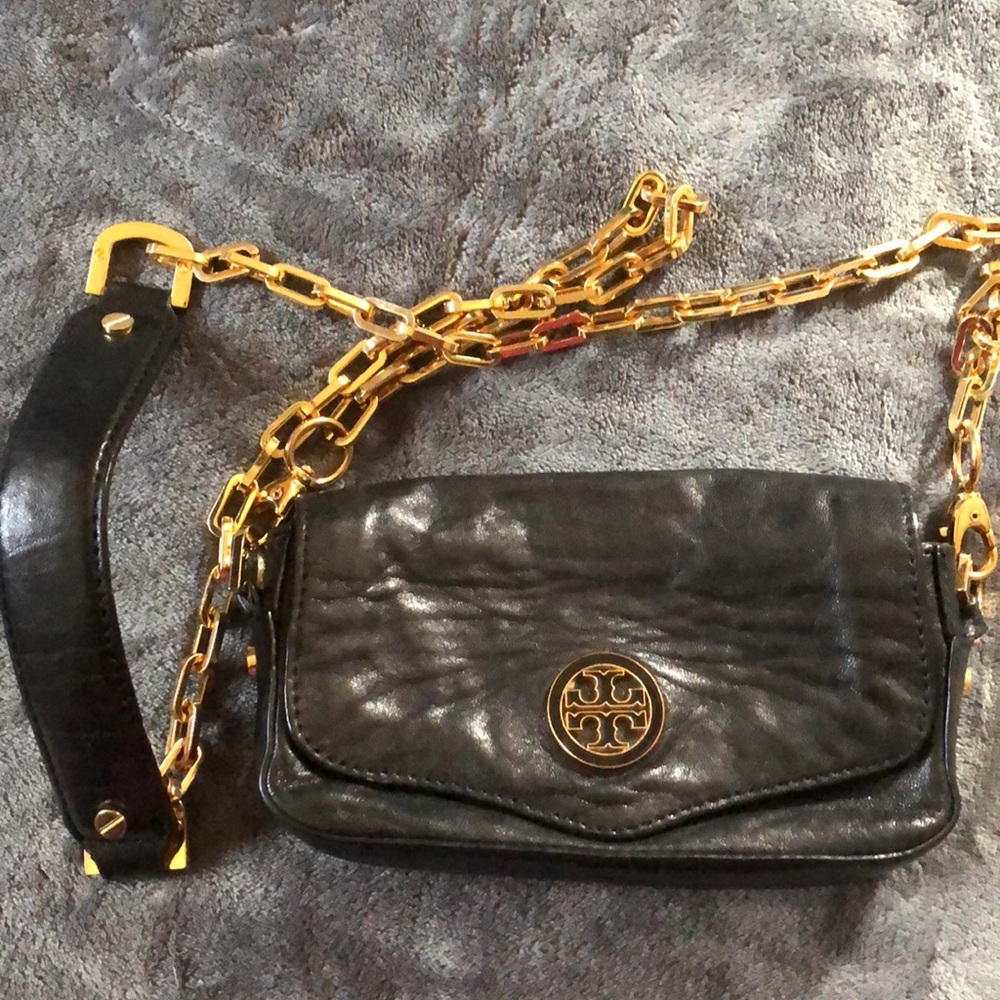 Tory Burch black mini crossbody